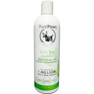 Pure Paws SLS Free Line Itch Fix Shampoo, 473 ml - sulfate free shampoo that eliminates skin itching, dryness, irritation, redness