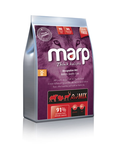 Marp Think Holistic Red Mix - Индейка, Абердино-ангуская говядина, Оленина, 12 kg