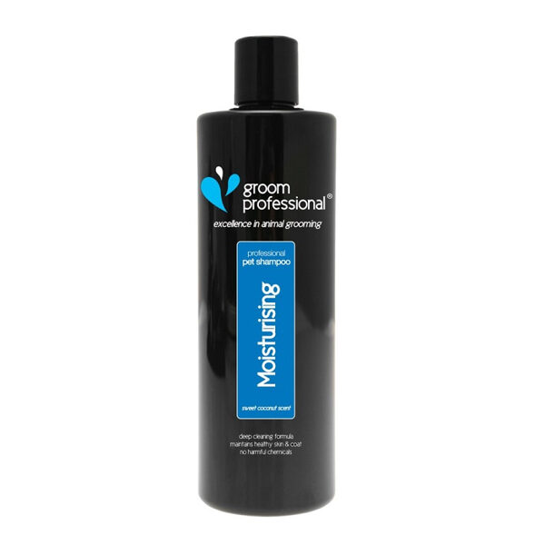 Groom Professional Coconut Moisturizing Shampoo, 450 ml - cleansing shampoo that conditions dry fur and skin 