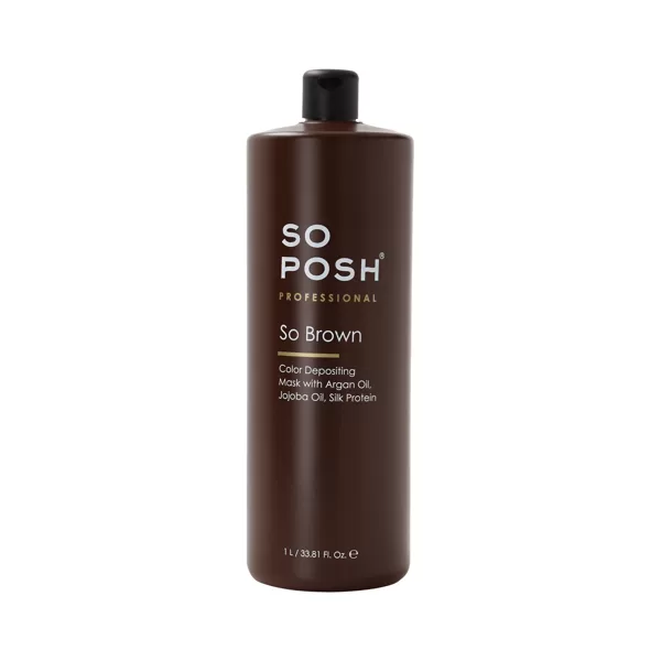 So Posh So Brown Color Depositing Mask, 1 L