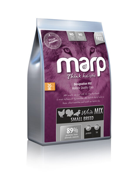 Marp Think Holistic White Mix Small Breed - Chicken, Turkey, Duck, 12 kg